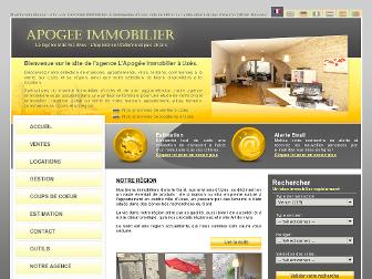 immobilieruzes.fr website preview