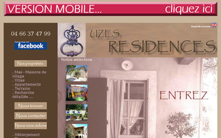 uzes-residences.com website preview