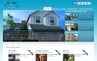 midiimmobilier.fr website preview