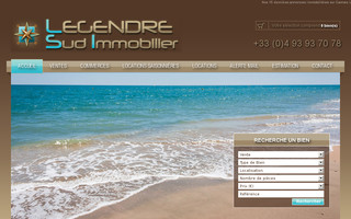 legendresudimmobilier.com website preview