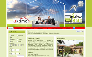 adour-sudimmobilier.com website preview