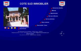 cotesud-immobilier.com website preview