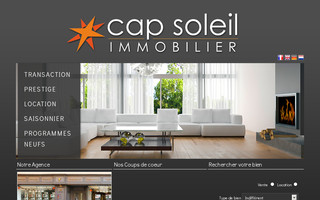 capsoleilimmobilier.fr website preview