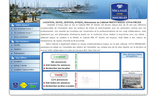 meretsoleilimmobilier.fr website preview