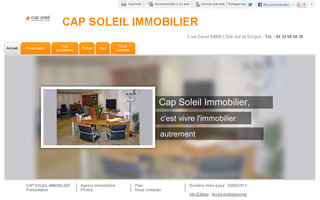 capsoleilimmobilier.com website preview
