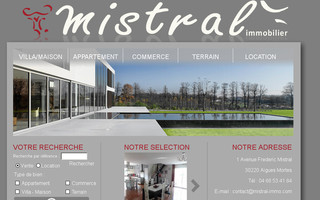 mistral-immo.com website preview