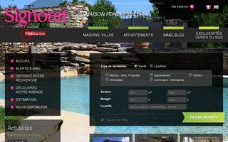 signoret-immobilier.com website preview