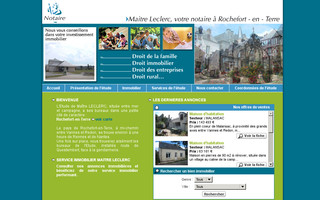 notaire-leclerc.fr website preview