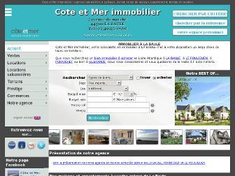 coteetmerimmobilier.fr website preview