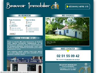 beauvoir-immobilier.fr website preview