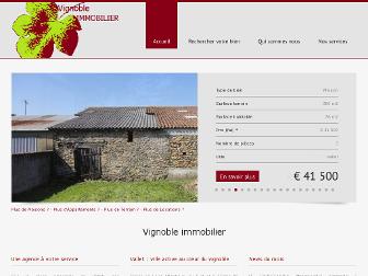 vignobleimmobilier.fr website preview