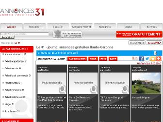 annonces31.fr website preview