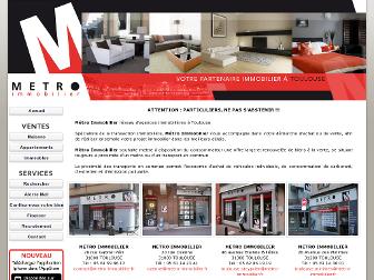 metro-immobilier.fr website preview
