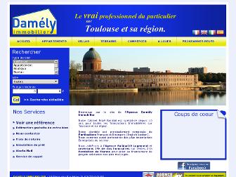 damely-immobilier.fr website preview