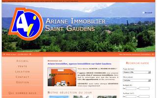 arianeimmo.net website preview