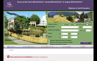 besancenot.notaires.fr website preview
