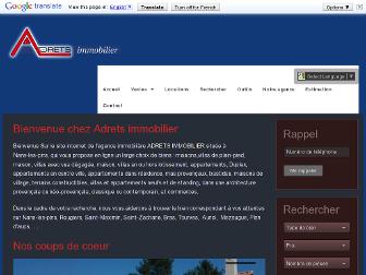 adretsimmobilier.com website preview
