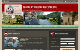 immobilier-perigord.net website preview
