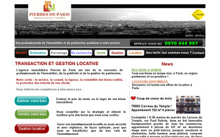 pierresdeparis.fr website preview