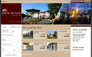 pierredeluneimmobilier.com website preview
