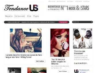 tendanceus.fr website preview