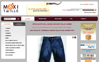 maxitaille.fr website preview