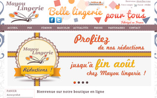 mayou-lingerie.fr website preview