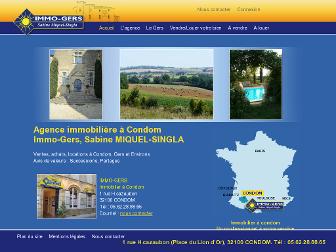 immo-gers.com website preview
