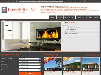immobilier32.com website preview