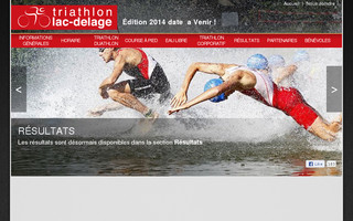 triathlonlacdelage.com website preview