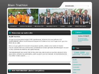 blain-triathlon.webnode.com website preview