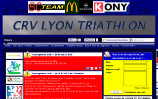 crv-lyon-triathlon.fr website preview