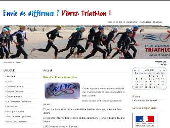 ligue-aquitaine-triathlon.fr website preview