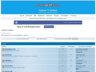 halluintriathlon.forumactif.com website preview