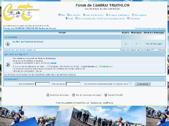 cambraitriathlon.creezvotreforum.com website preview