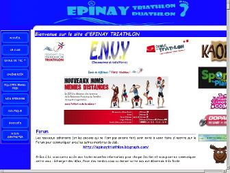 epinaytriathlon.free.fr website preview