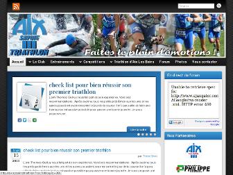 aixlesbainstriathlon.free.fr website preview