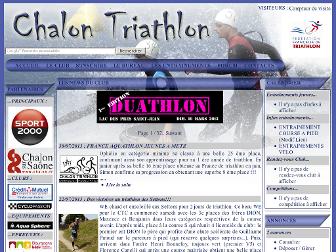 chalontriathlon.free.fr website preview