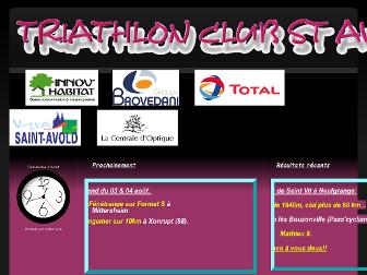 triathlonsaintavold.fr website preview