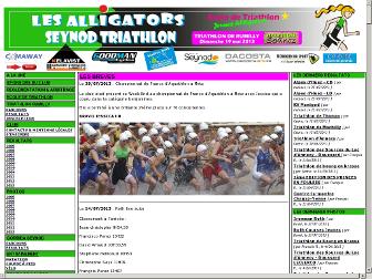 lesalligators-triathlon.fr website preview