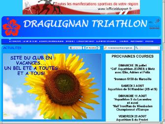 draguignan-triathlon.fr website preview