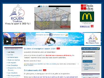 rouentriathlon.fr website preview