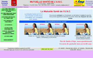 mutuelle-unc.fr website preview