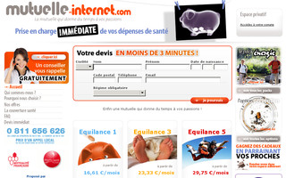 mutuelle-internet.com website preview