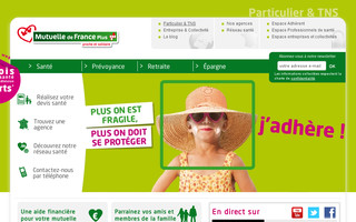mutuelledefranceplus.fr website preview