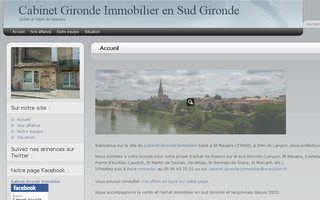 gironde-immobilier-st-macaire.fr website preview