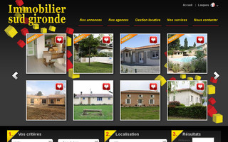 immobilier-sud-gironde.fr website preview