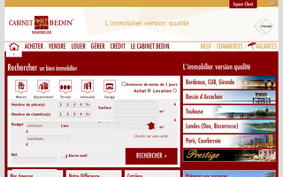 cabinet-bedin.com website preview