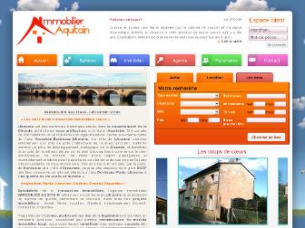 immobilier-aquitain.fr website preview