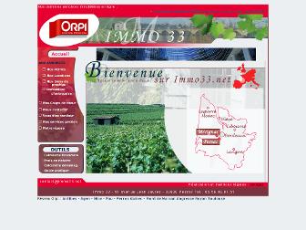 immo33.net website preview
